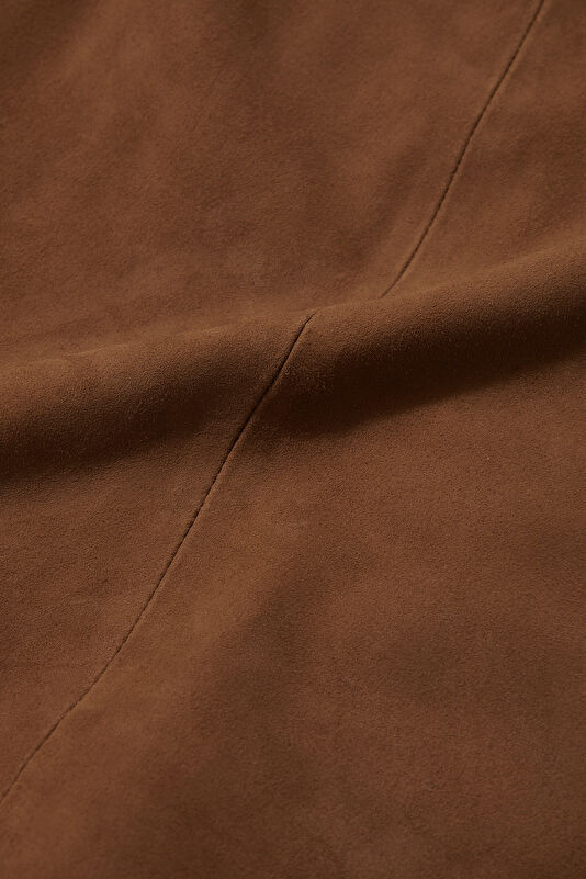 Cinnamon Suede Women's Skirt 4