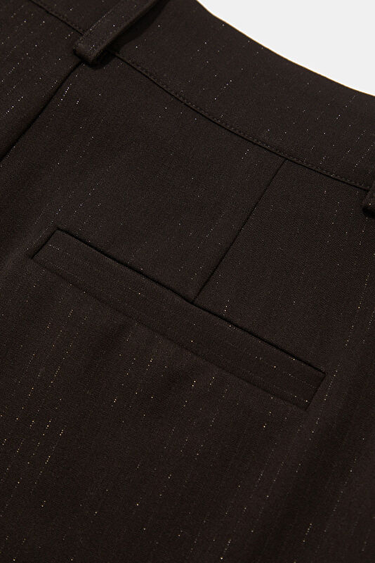 Siyah Wide Leg Kadın Pantolon 4