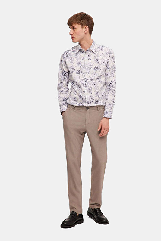 Bej Slim Fit Erkek Pantolon 3