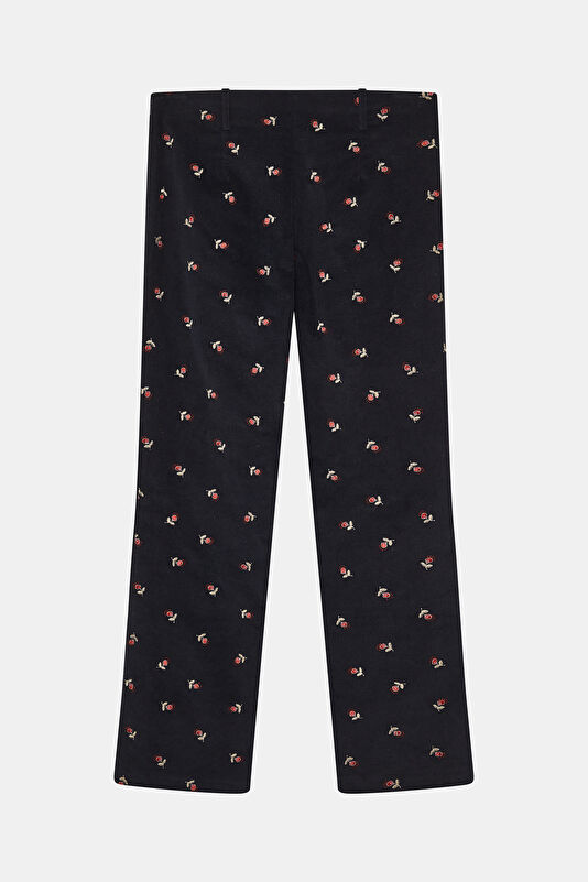 Black Straight Leg Women's Pants 2