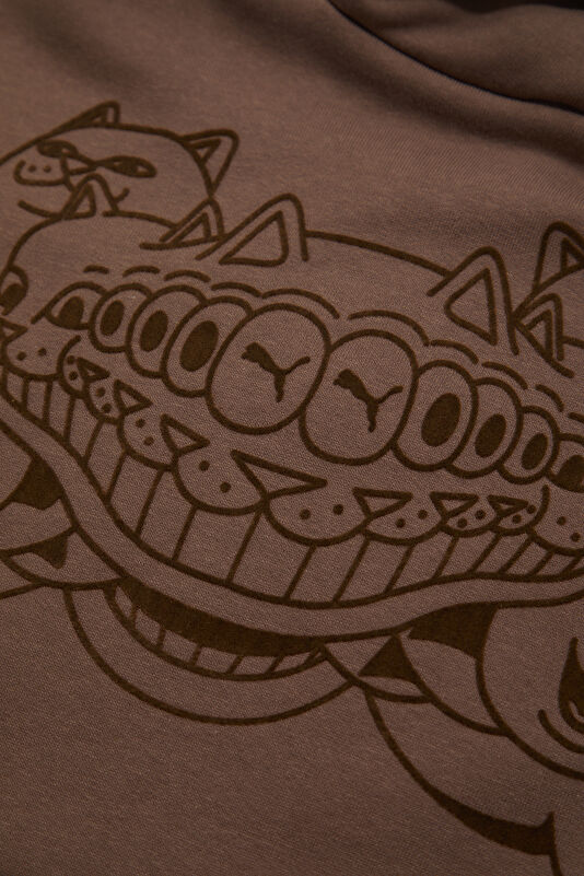 X Ripndip Kahve Relax Kalıp Kapuşonlu Kadın Sweatshirt 3