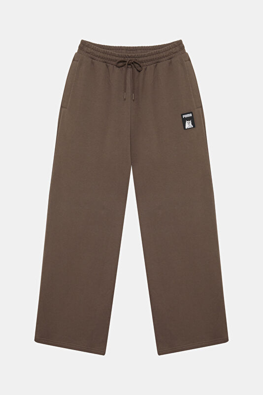 X Ripndip Relax Kalıp Kahve Bol Paça Spor Kadın Pantolon