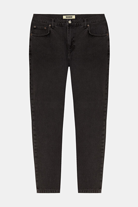 Siyah Boru Paça Jean Erkek Pantolon