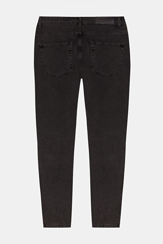 Siyah Boru Paça Jean Erkek Pantolon 2
