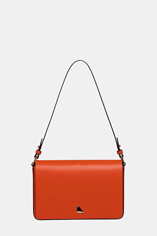 Orange Leather Bag
