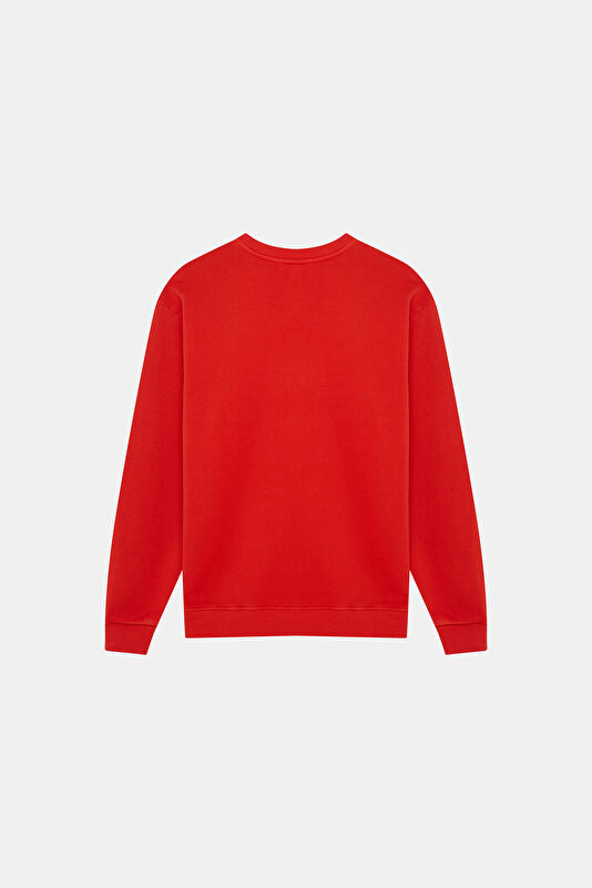 Kiremit Kapuşonlu Erkek Sweatshirt 2