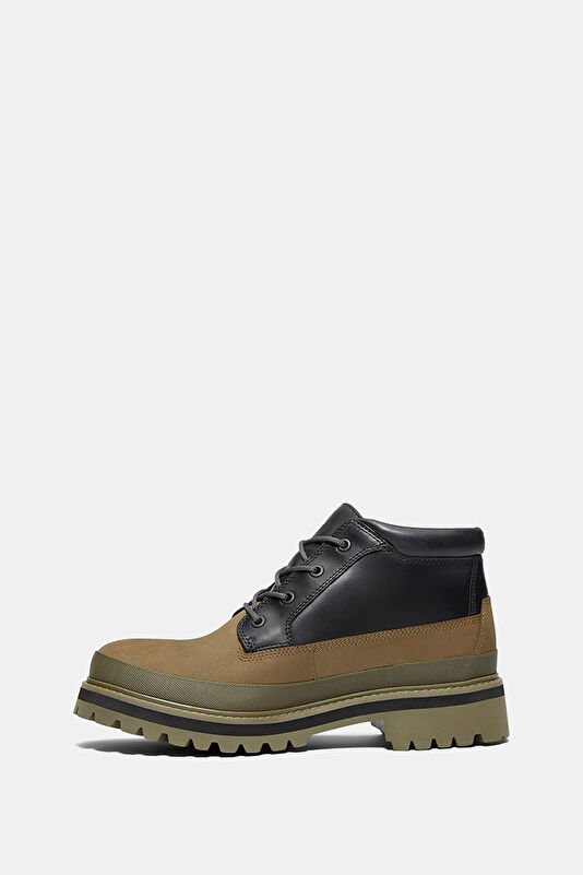 Premium Mid Lace Up Gtx Chukka Khaki Men's Boots 3