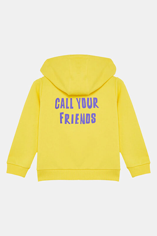 Yellow Hooded Kids' Sweatshirt 2