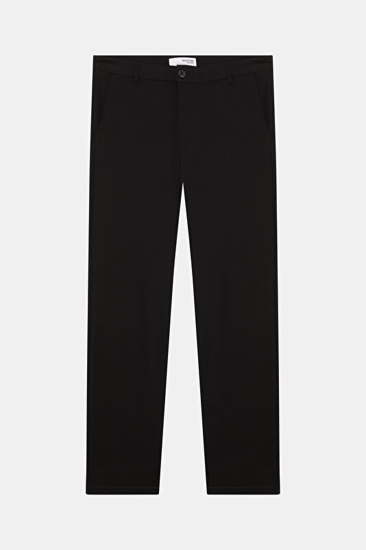 Siyah Slim Fit Viskoz Erkek Pantolon