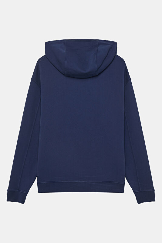 Mavi Relax Kalıp Kapuşonlu Erkek Sweatshirt 2