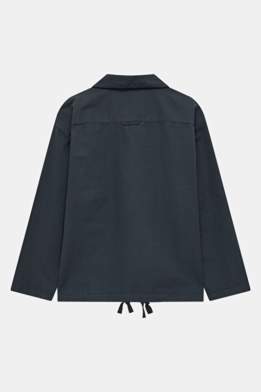 Men's Navy Buttoned Jacket 2