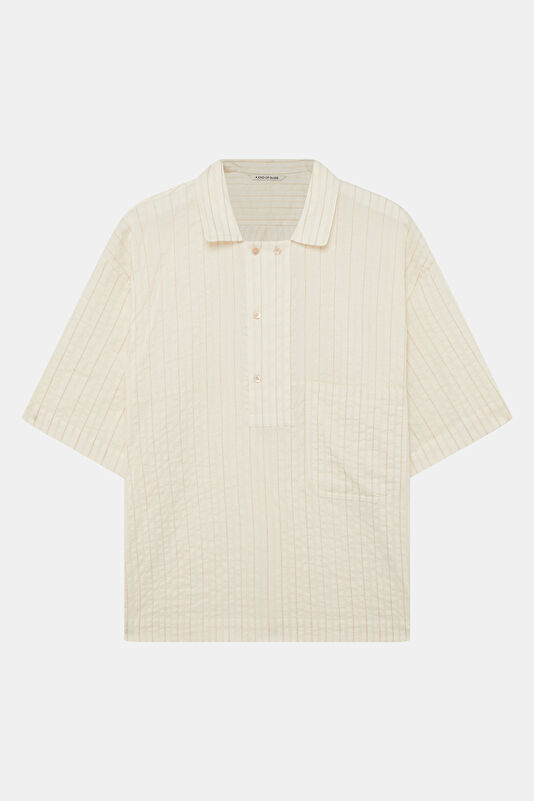 Relax Fit Cream Men's Shirt