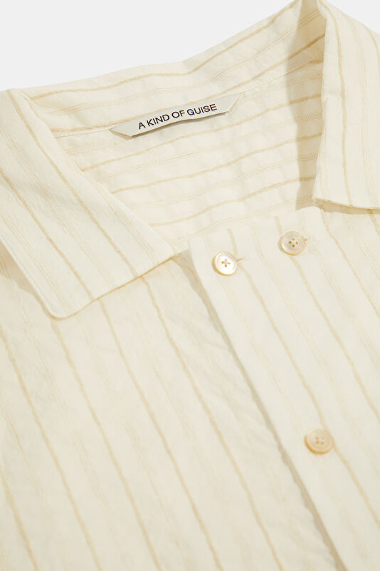 Relax Fit Cream Men's Shirt 3