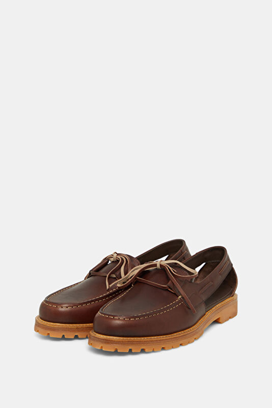 Barolo Men's Brown Leather Boat Sandals 2