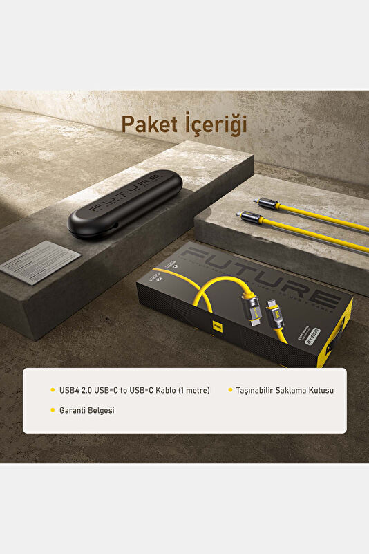 The Future Adonis USB-C to USB-C 1m Hızlı Şarj/Data Kablosu 2