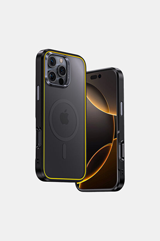 The Future iPhone 16 Pro Max Siyah Telefon Kılıfı