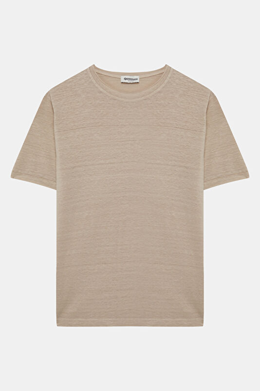 Powder Pink Crew Neck Men's T-Shirt