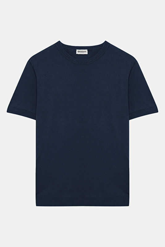 Navy Crew Neck Men's T-Shirt