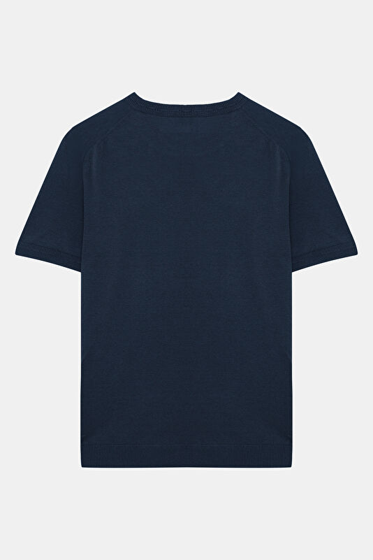 Navy Crew Neck Men's T-Shirt 2