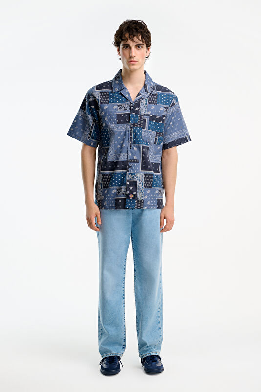 Relax Kalıp İndigo Straight Erkek Jean Pantolon