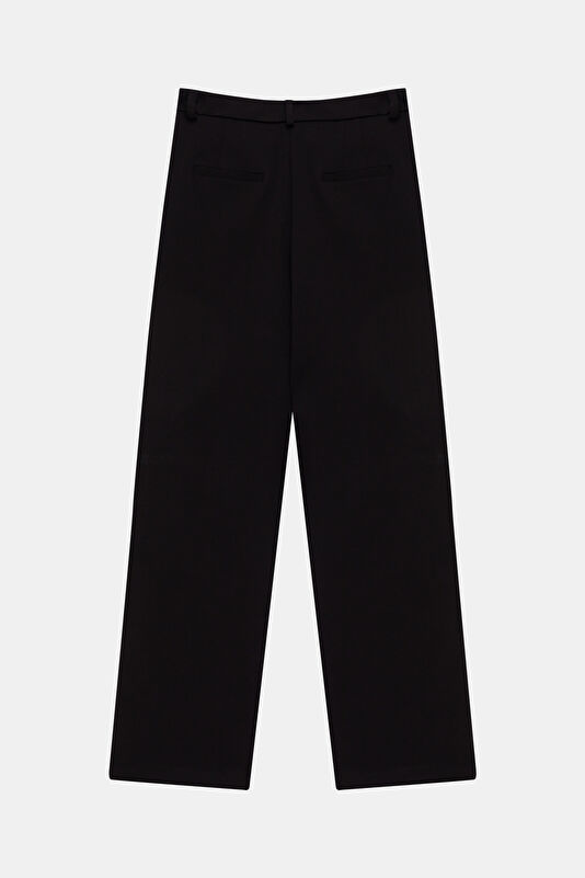 Black Wide Leg Women's Trousers 2