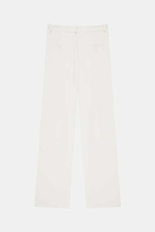 Ecru Wide Leg Women's Trousers 2
