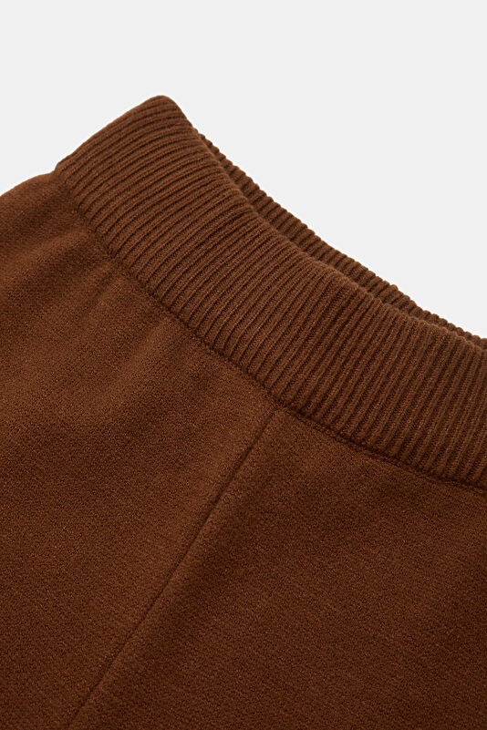 Brown Wide Leg Viscose Women's Trousers 3