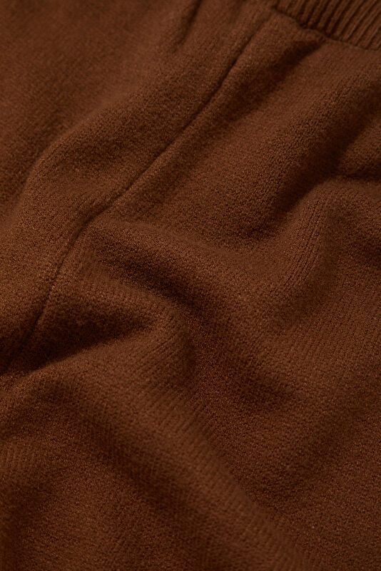 Brown Wide Leg Viscose Women's Trousers 4