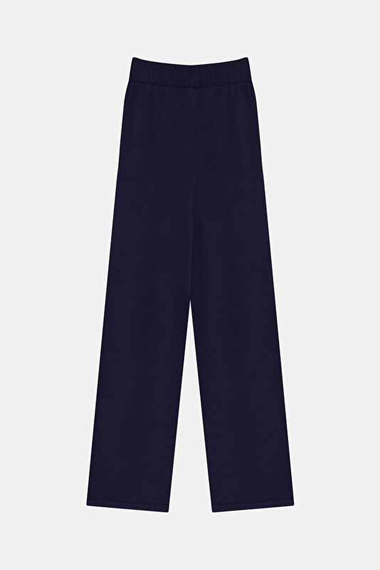 Indigo Wide Leg Viscose Women's Trousers 2