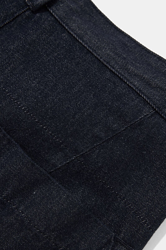 Relax Fit Indigo Straight Wool Men's Trousers 4