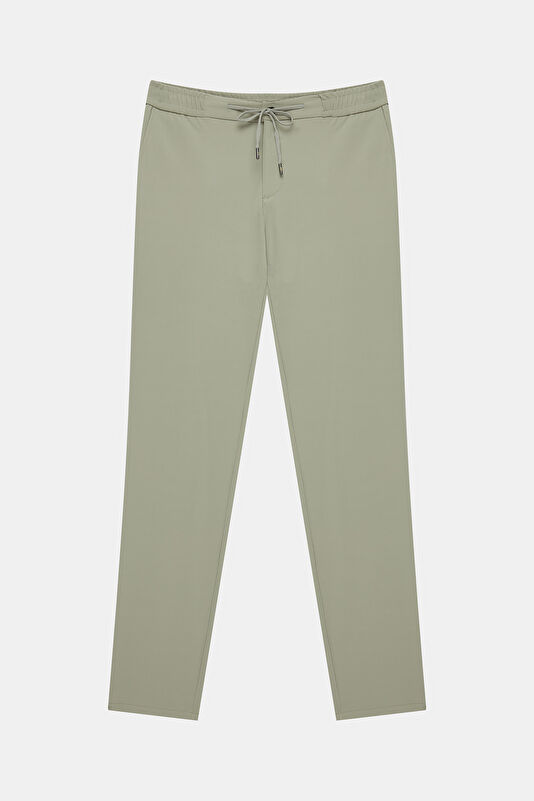 Relax Fit Beige Tapered Fit Men's Trousers