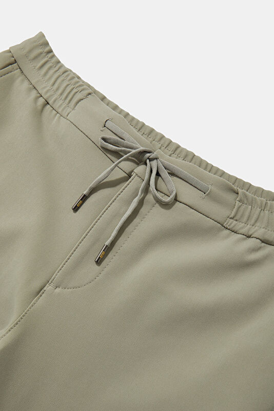 Relax Fit Beige Tapered Fit Men's Trousers 3