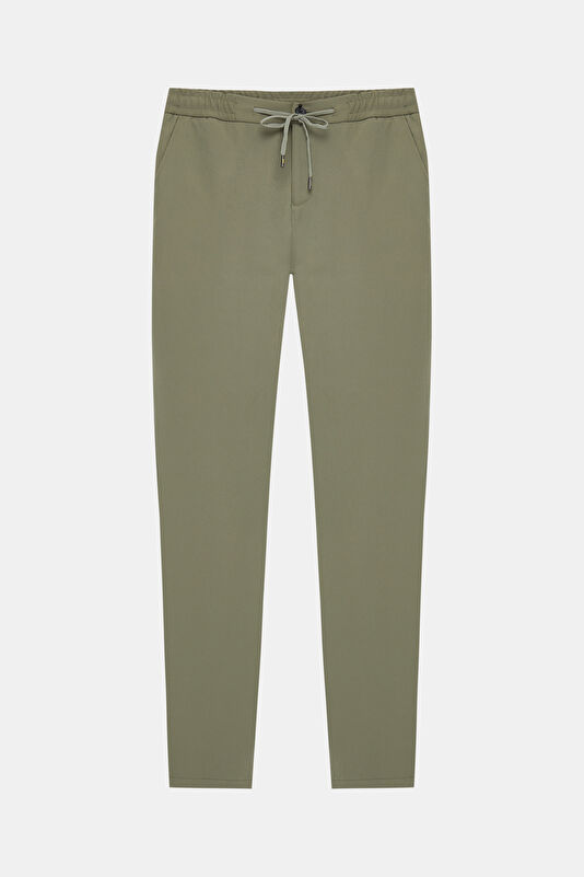 Relax Fit Khaki Tapered Fit Men's Trousers