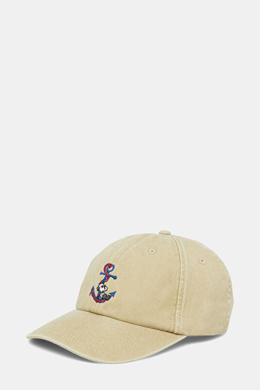 Capello Baseball Snoopy Yacht Club Beige Embroidered Hat