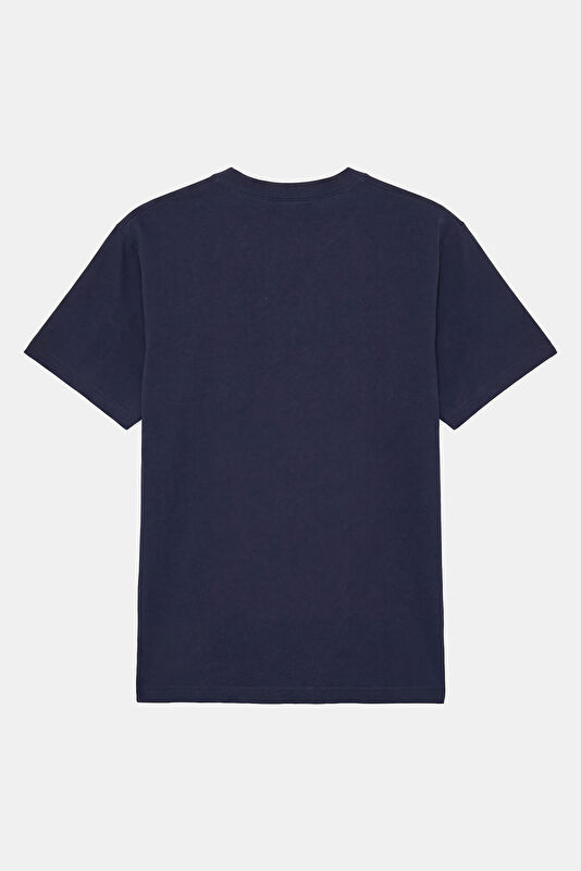 Navy Crew Neck Printed Men's T-Shirt 2