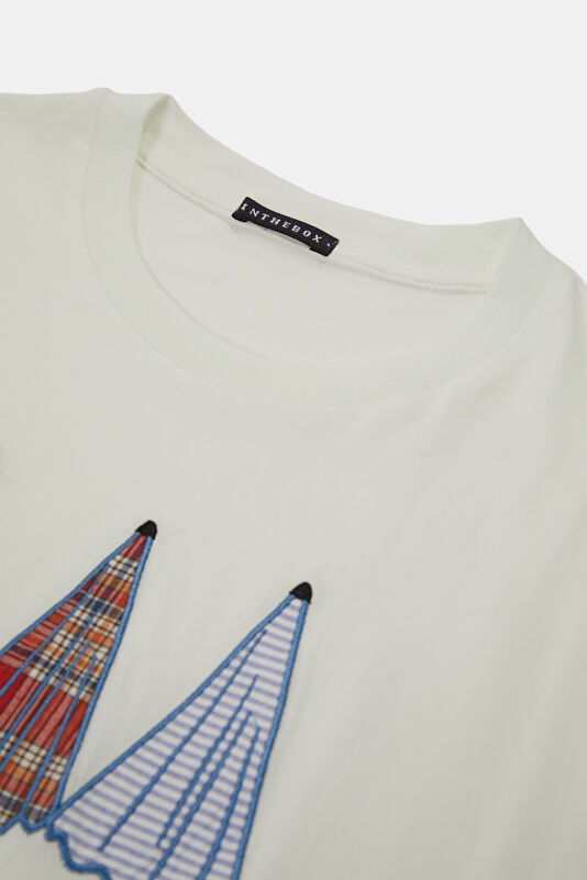Off-White Crew Neck Printed Men's T-Shirt 3