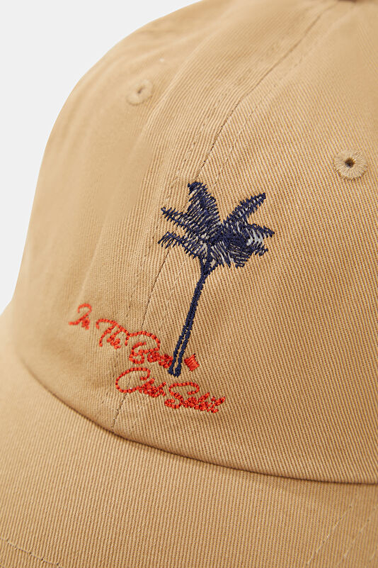 Capello Baseball Palm Brown Embroidered Hat 4