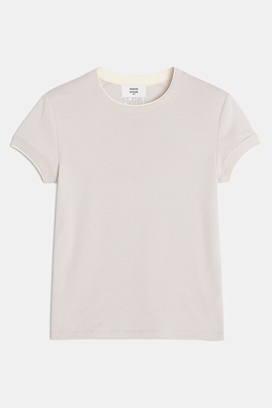Gri O Yaka Kadın T-Shirt