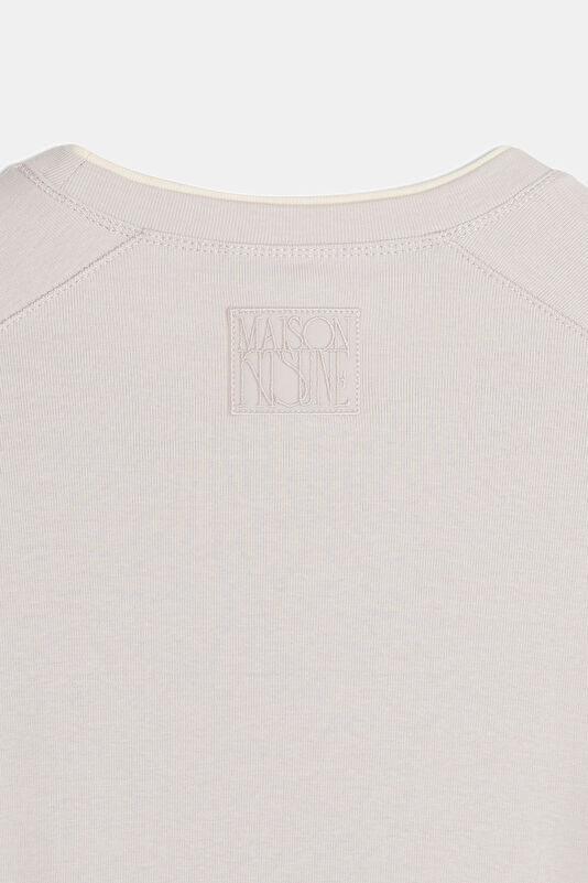 Gri O Yaka Kadın T-Shirt 3