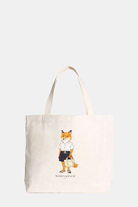 Ecru Printed Bag