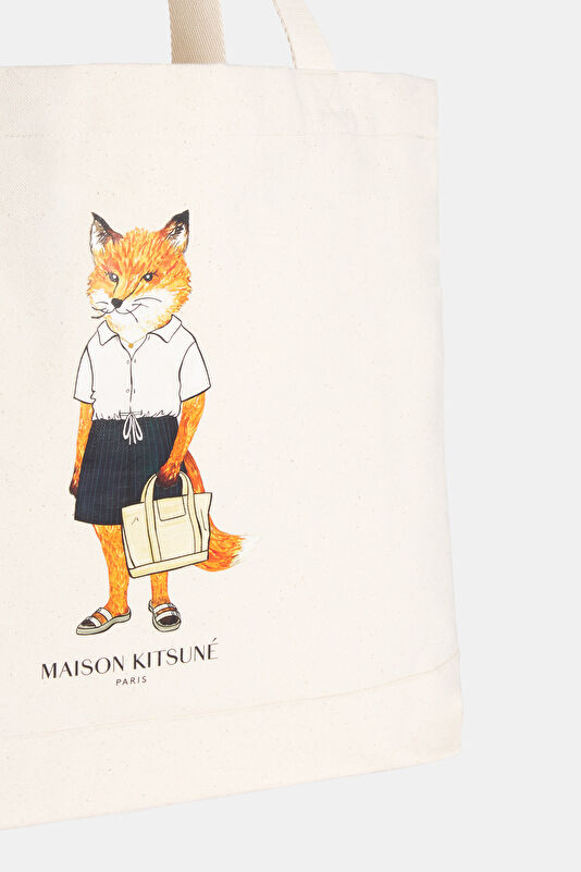 Ecru Printed Bag 4
