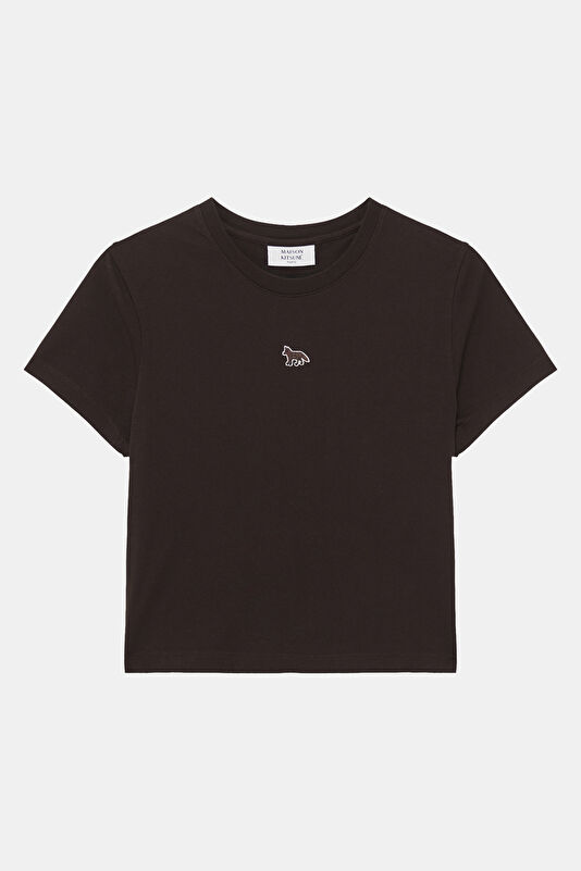 Kahve O Yaka Kadın T-Shirt