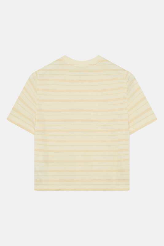 Açık Sarı O Yaka Kadın T-Shirt 2