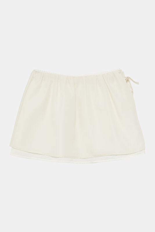 Cream Women's Skirt