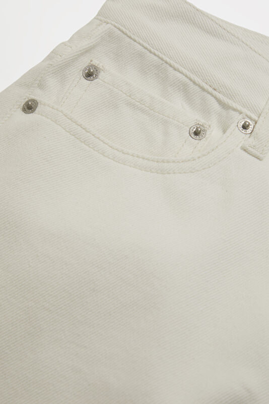 White Slim Fit Women's Trousers 4