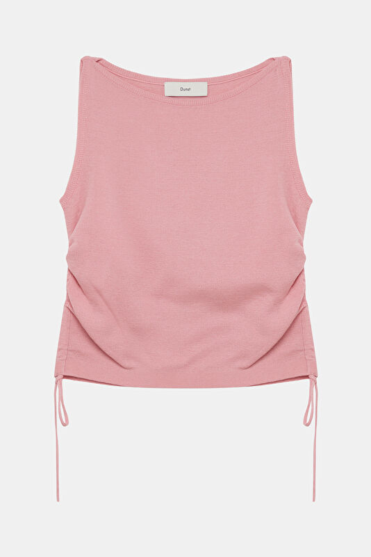 Pink Sleeveless Women's Blouse