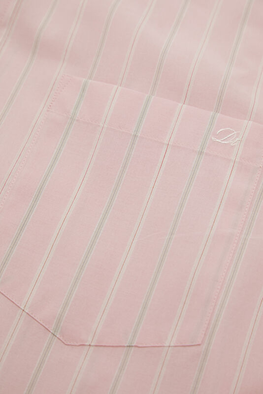 Relax Fit Pink Patterned Women's Shirt 4