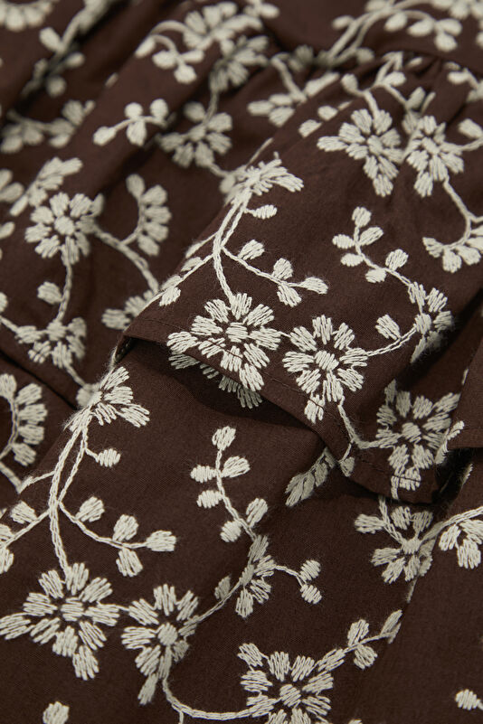 Brown Short Women's Dress 4