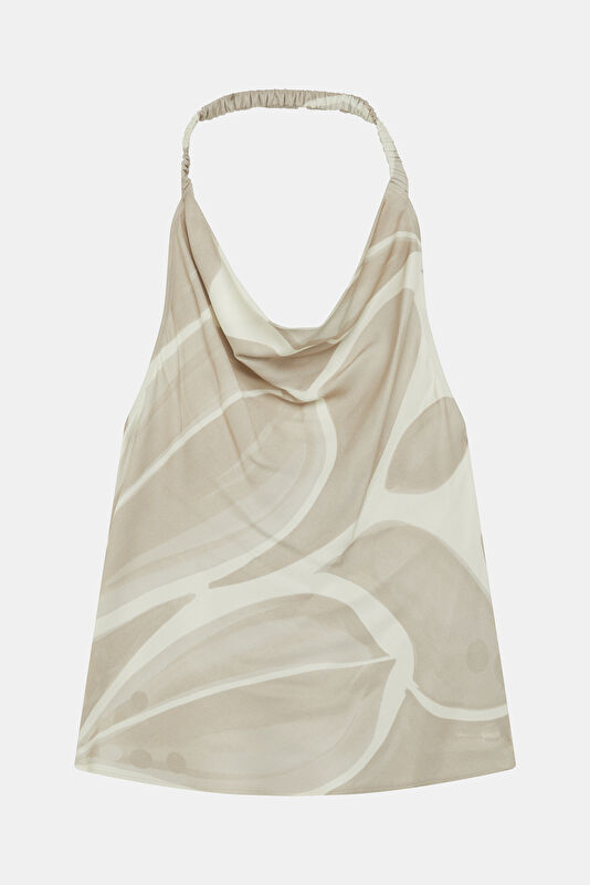 Multicolored Patterned Sleeveless Women's Blouse 3