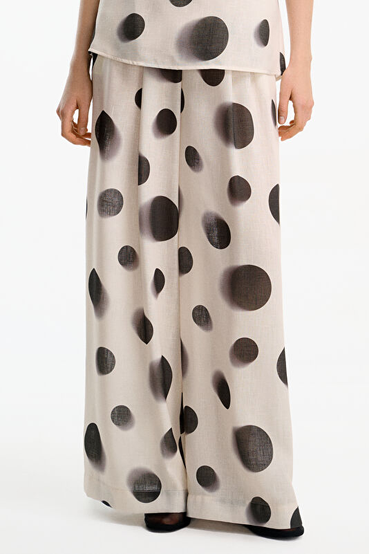 Siyah Wide Leg Kadın Pantolon 3